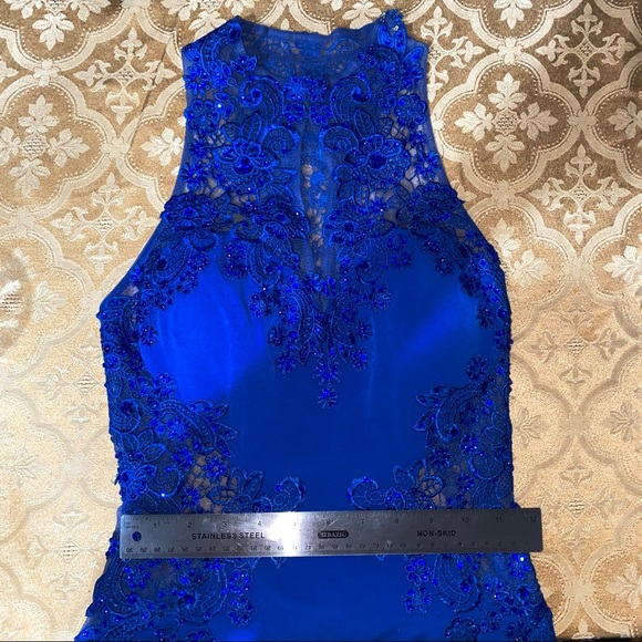 Royal Blue Long Prom Dress - Picture 2 of 4